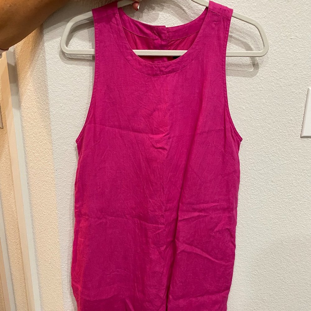 JCREW LINEN SHIFT DRESS